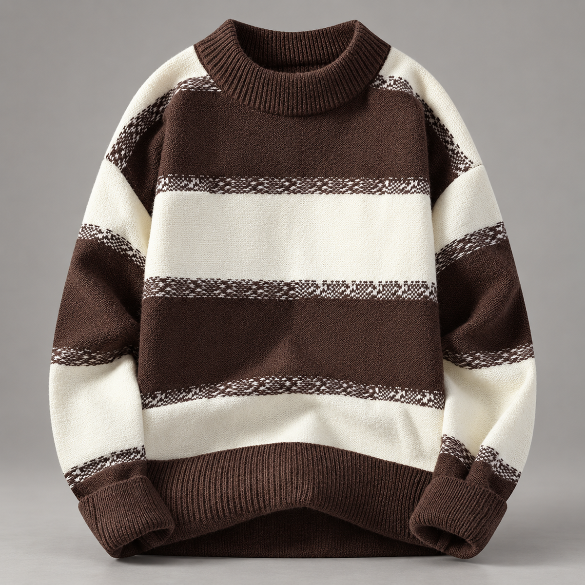 William Wide Stripe Pullover Sweater
