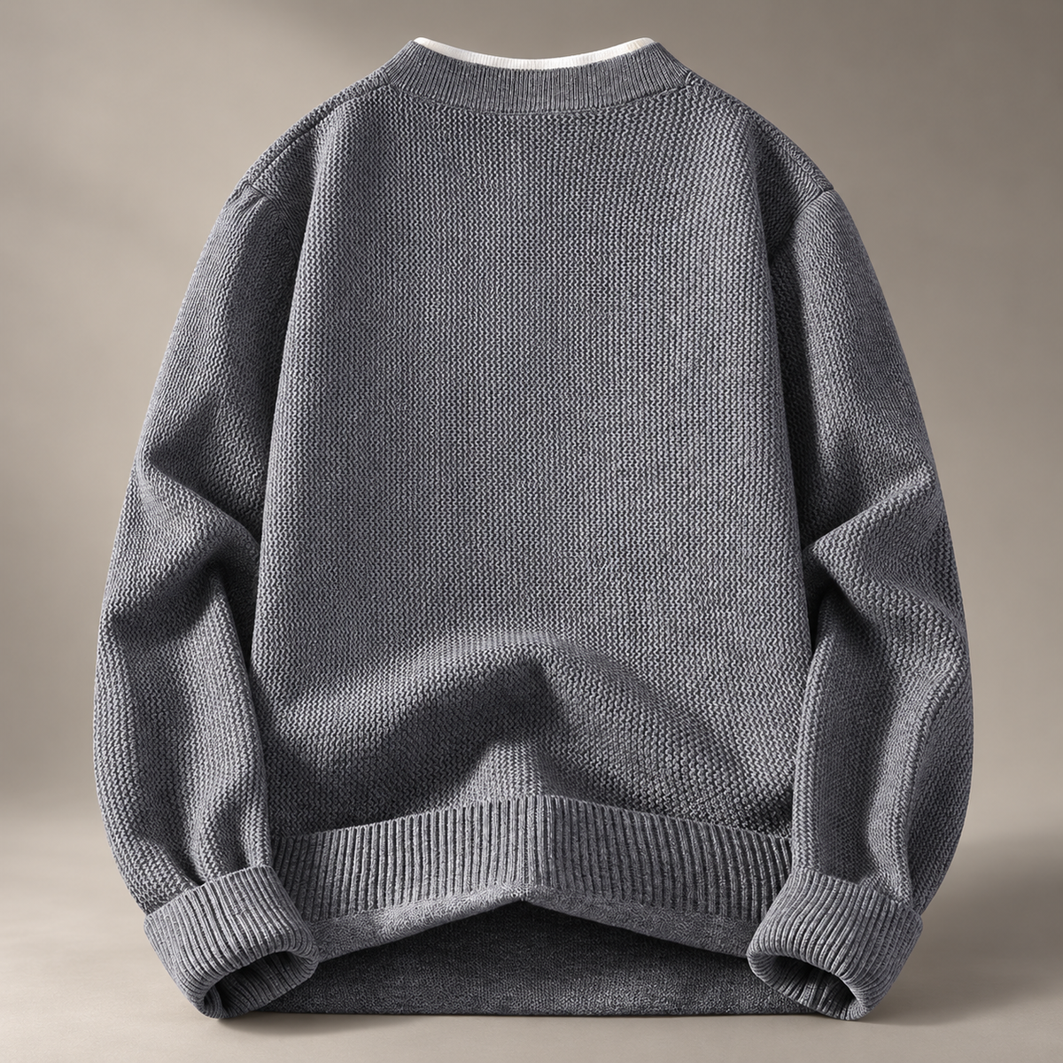 Ewan Men’s Textured Knit Henley Sweater