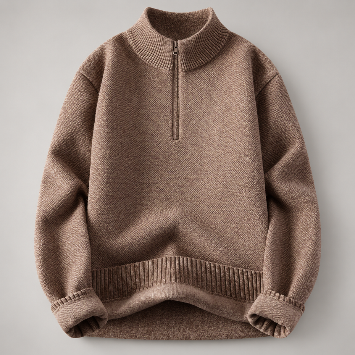 Blackstone Men's Textured Quarter-Zip Sweater