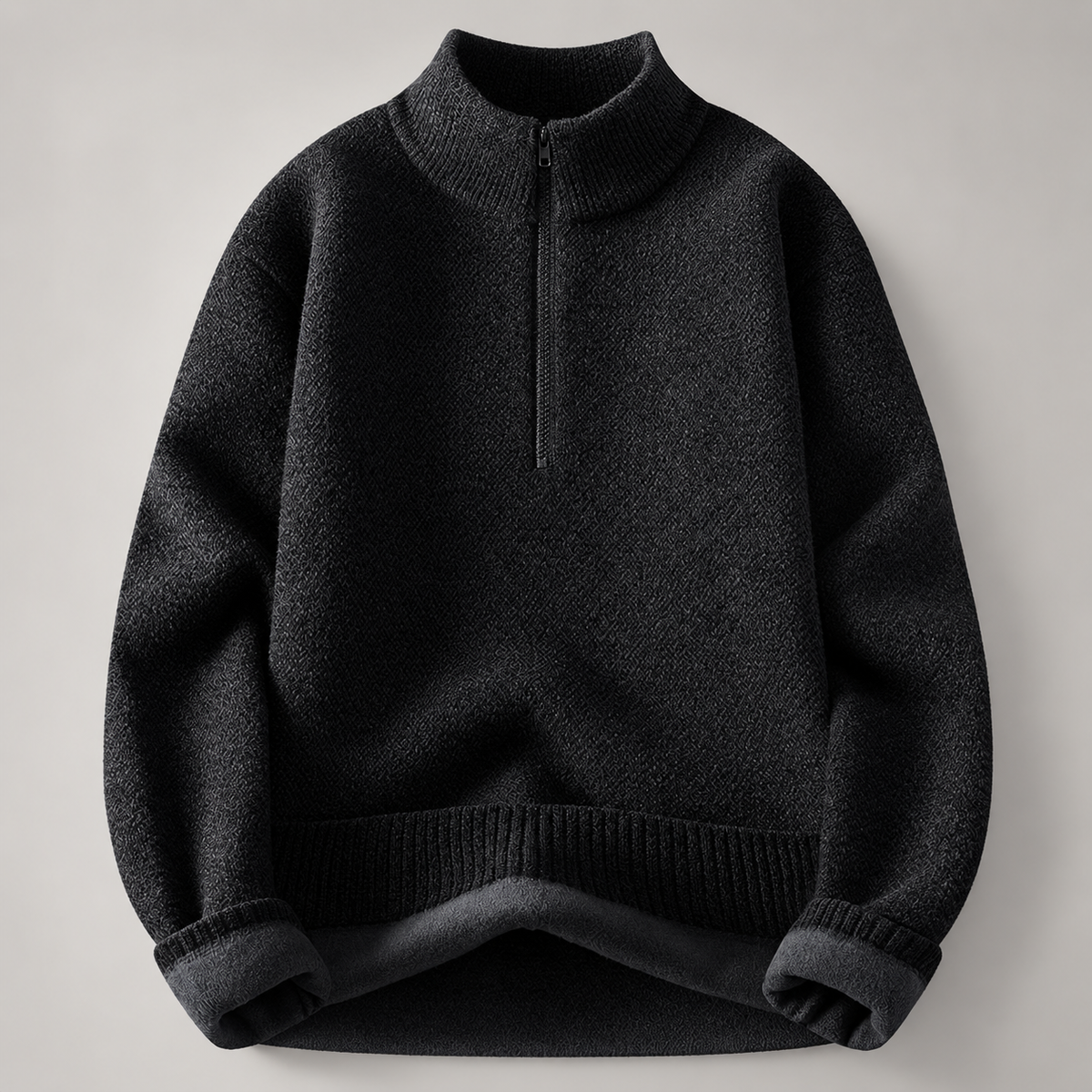 Blackstone Men's Textured Quarter-Zip Sweater
