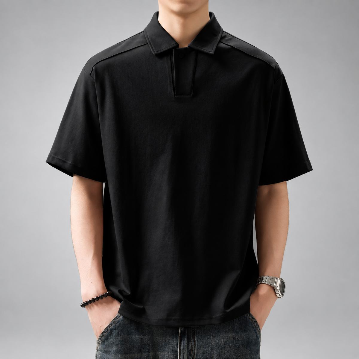 Bellamy Men's Relaxed Fit Short Sleeve Polo Shirt