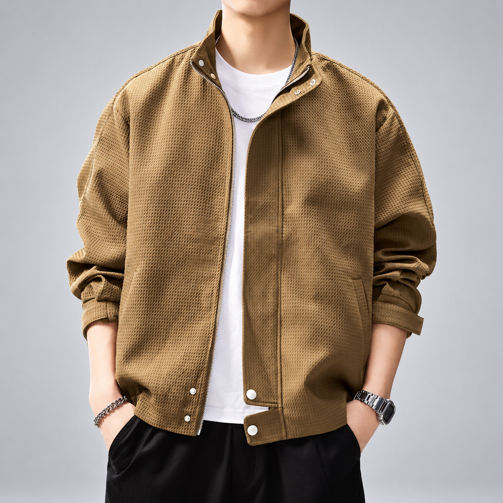 Graham Ellison Men's Relaxed-Fit Textured Jacket with Side Pockets