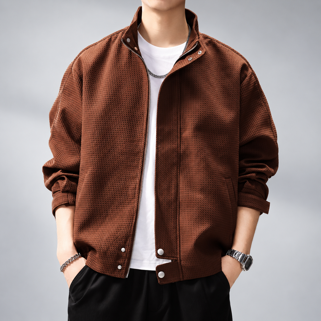 Graham Ellison Men's Relaxed-Fit Textured Jacket with Side Pockets