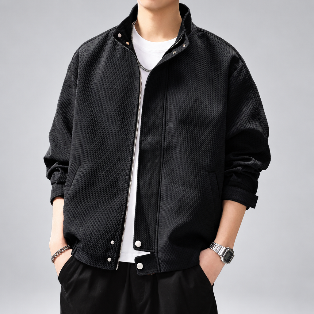 Graham Ellison Men's Relaxed-Fit Textured Jacket with Side Pockets