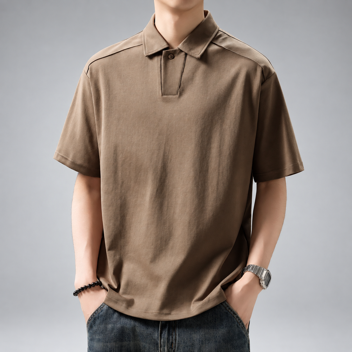 Bellamy Men's Relaxed Fit Short Sleeve Polo Shirt