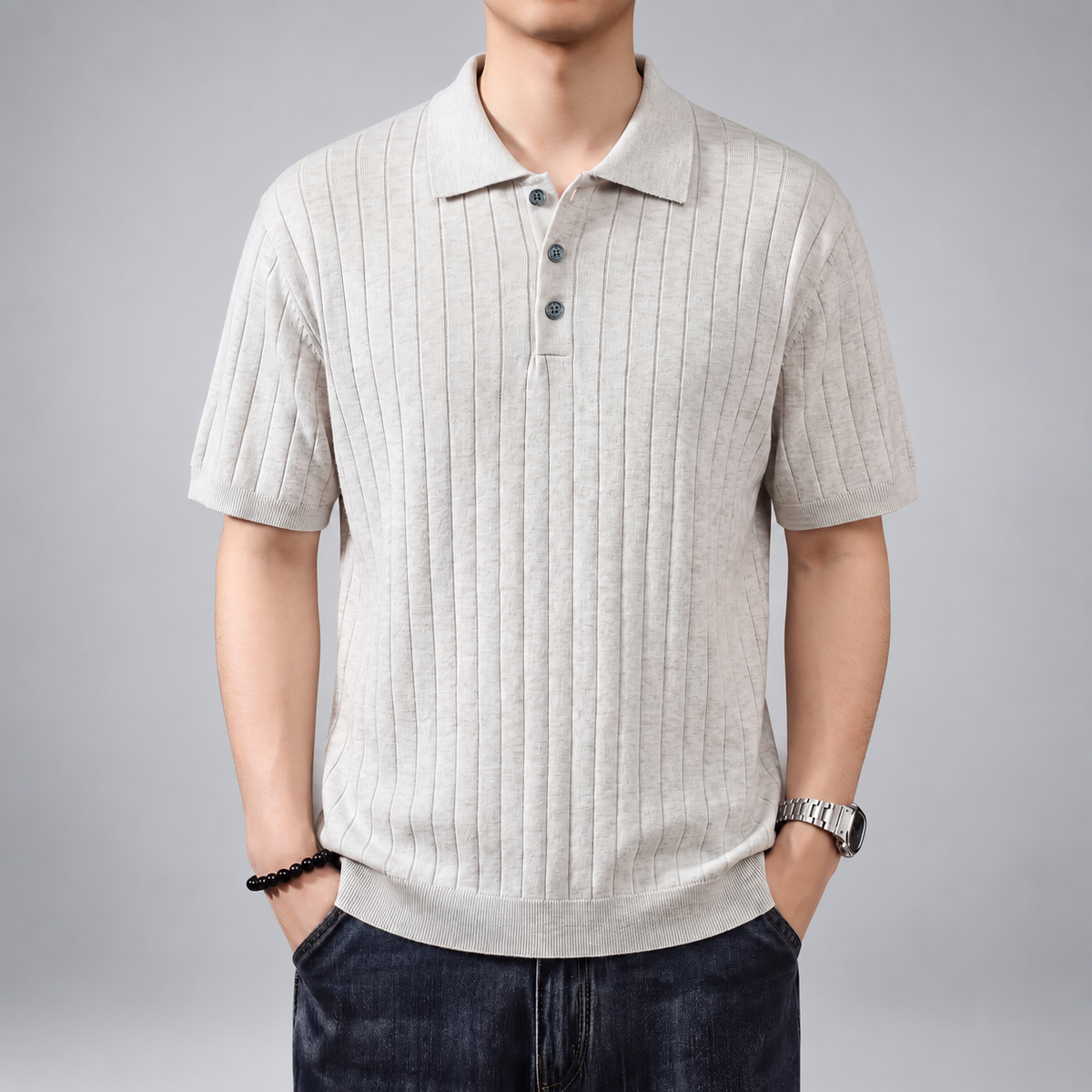 Ottavio Men's Short Sleeve Knit Polo