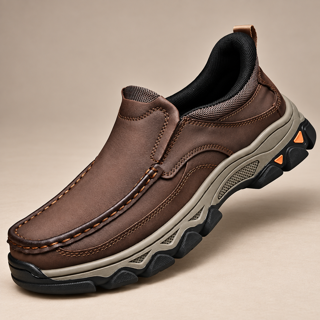 Oliver Men’s Slip-On Moc-Toe Casual Shoes with Chunky Sole