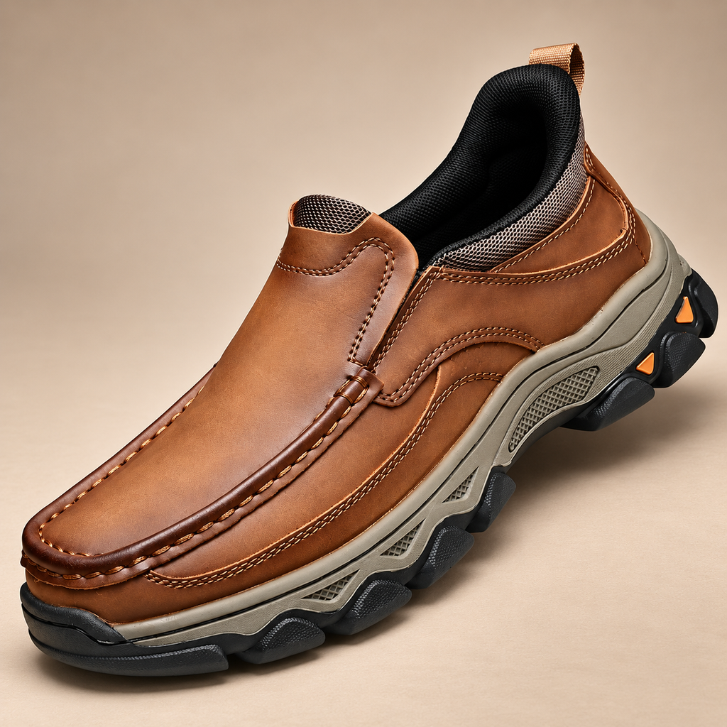 Oliver Men’s Slip-On Moc-Toe Casual Shoes with Chunky Sole