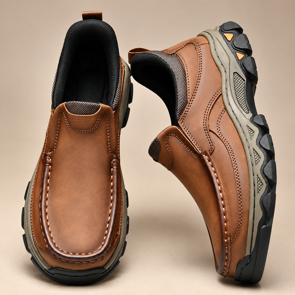 Oliver Men’s Slip-On Moc-Toe Casual Shoes with Chunky Sole