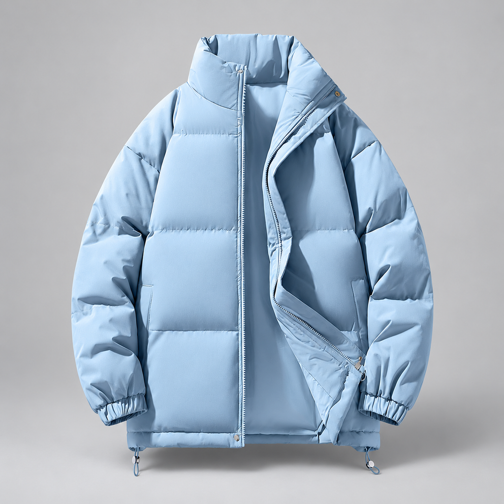 Alden Stand-Collar Quilted Puffer Jacket