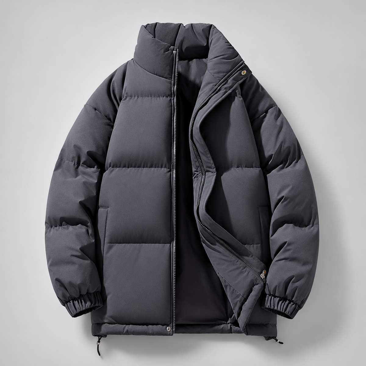 Alden Stand-Collar Quilted Puffer Jacket