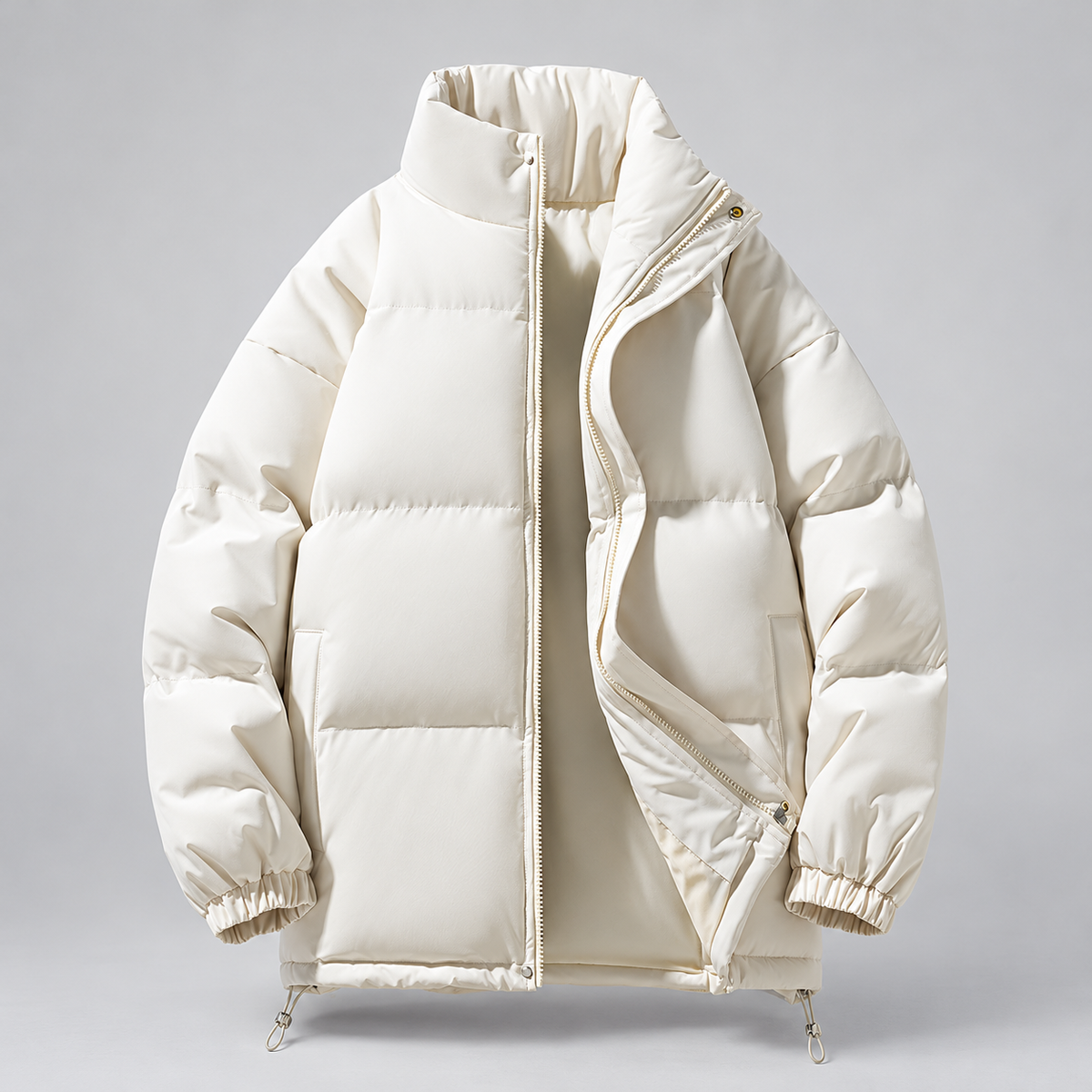 Alden Stand-Collar Quilted Puffer Jacket