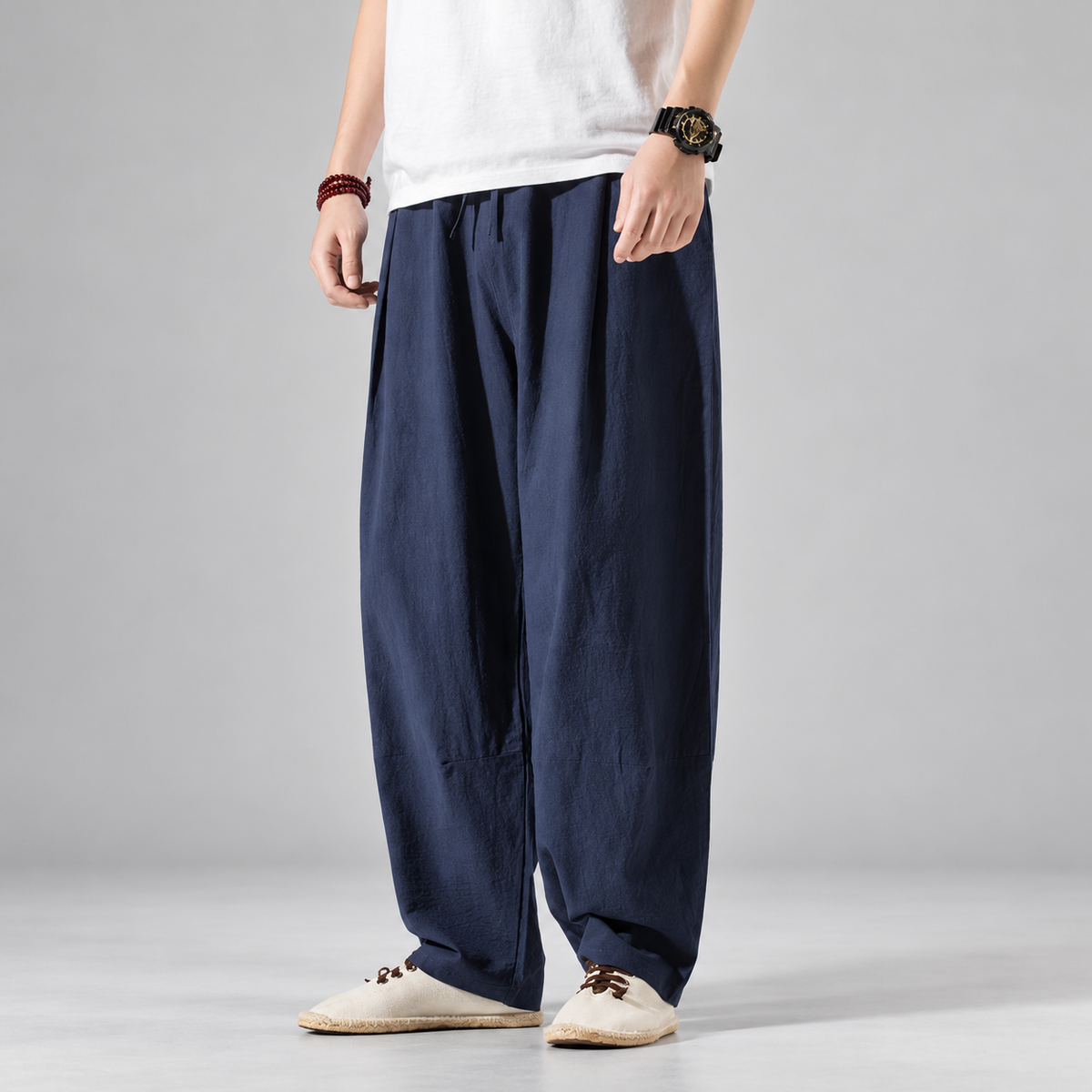 Whitaker Men's Textured Loose-Fit Casual Pants